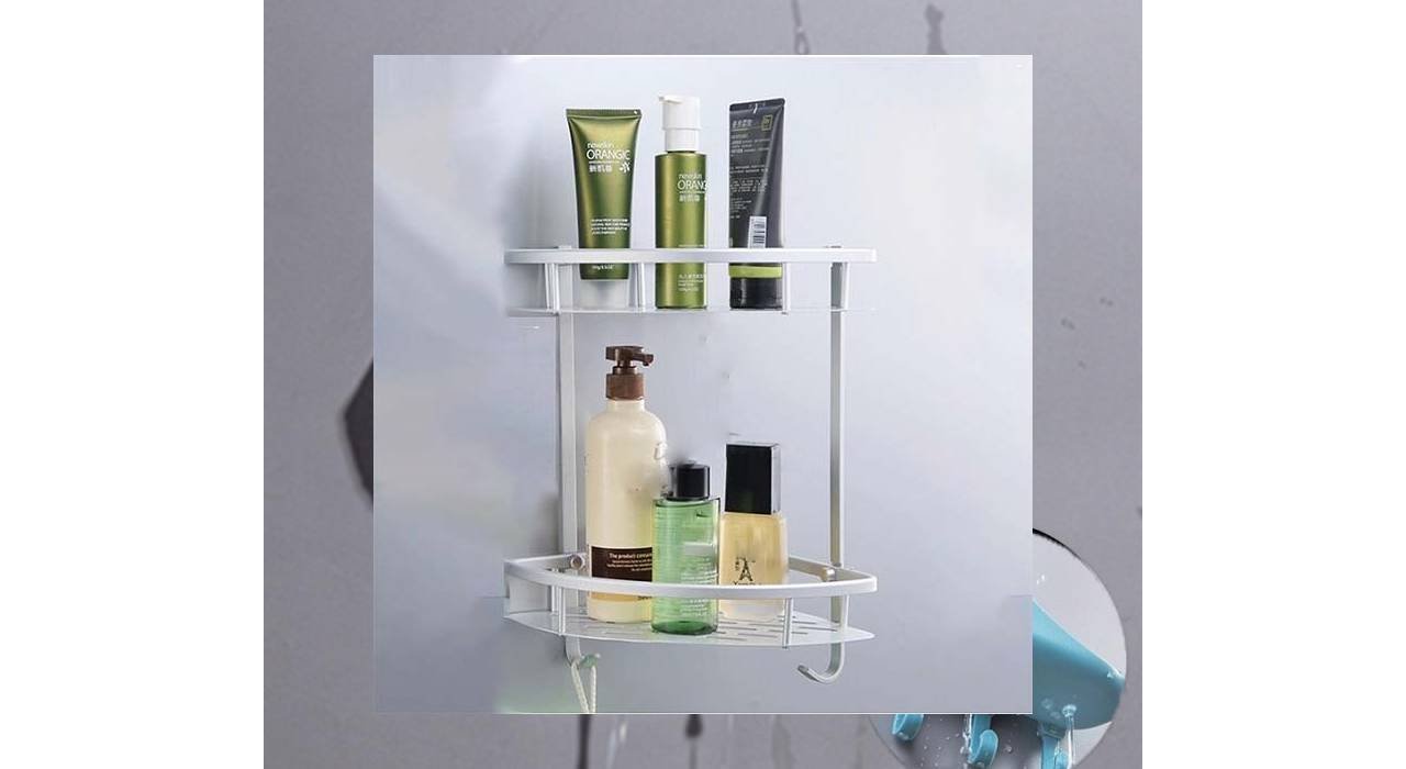 SpaceSaver 2-Tier Corner Shelf