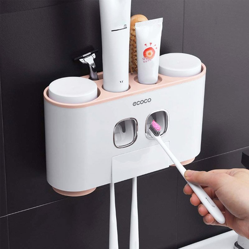 EleganceSmile Dual Toothbrush & Paste Station